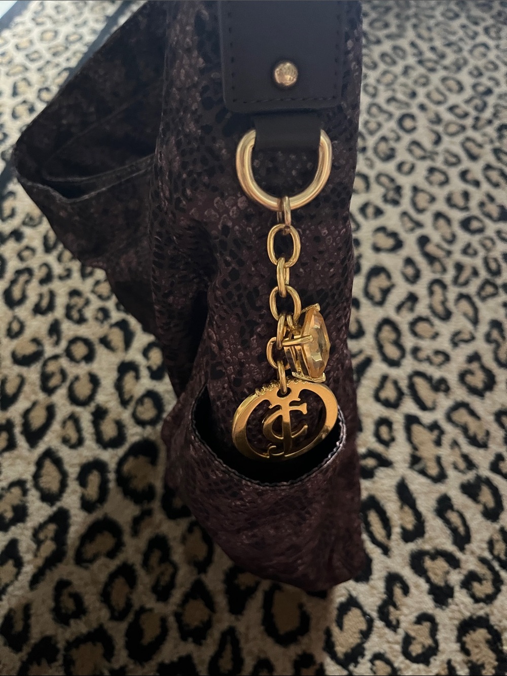 Juicy Couture Snakeskin-Effect Hobo with Gold Hardware - Picture 3 of 7
